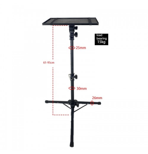 Tripod Floor Stand Metal Computer Desk with Projector Mounts for Home or Office Use Tripod Floor Stand Metal Computer Desk with Projector Mounts for Home or Office Use