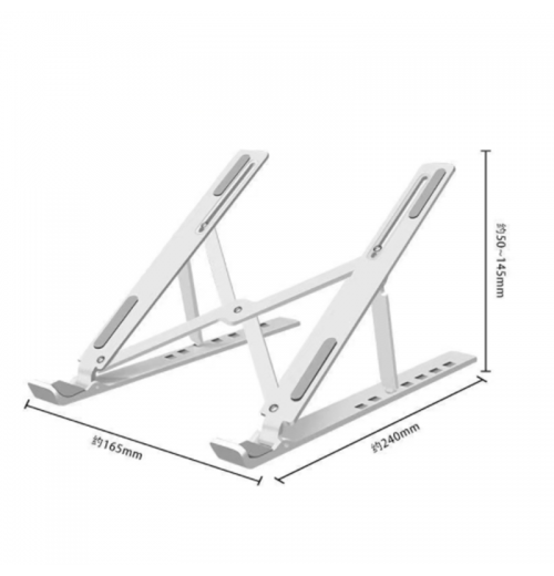 Premium Adjustable Laptop Stand - Ergonomic Holder for Foldable Desktop Use with Non-slip Base Premium Adjustable Laptop Stand - Ergonomic Holder for Foldable Desktop Use with Non-slip Base