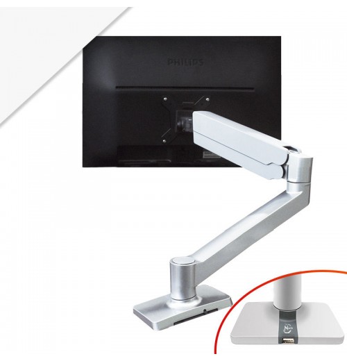 Monitor Mount Computer Screen Single Monitor Stand Silver Adjustable Monitor Arm Monitor Mount Computer Screen Single Monitor Stand Silver Adjustable Monitor Arm